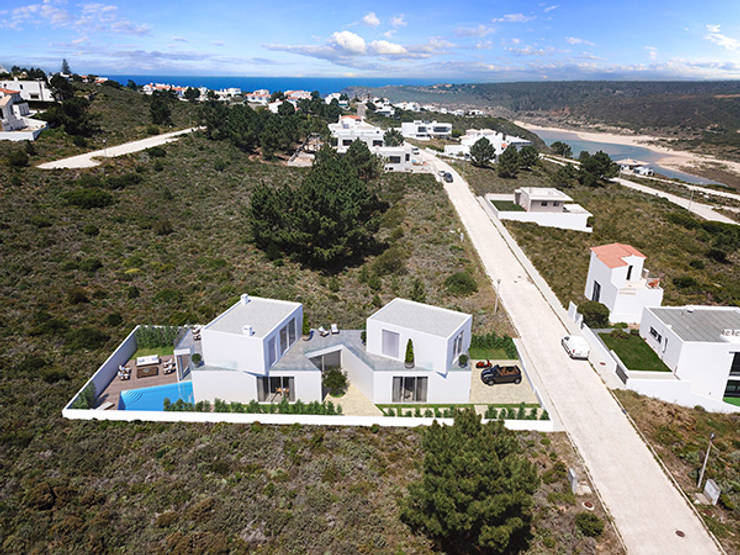 Casas de estilo  por Tiago Barros Studio, Minimalista   