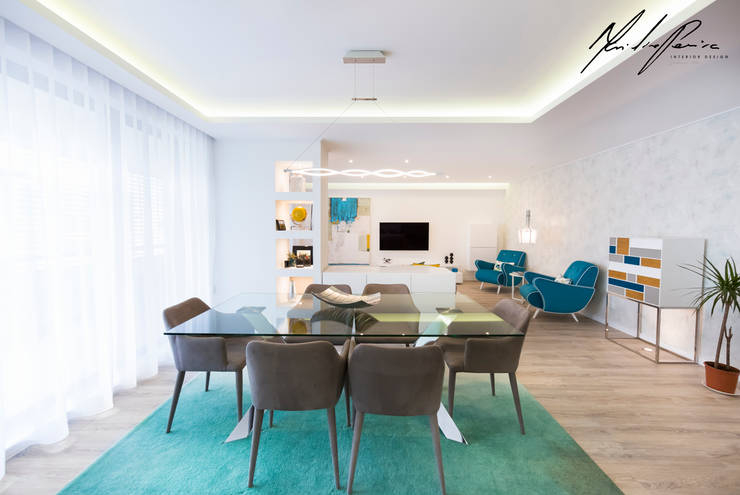 Sala da pranzo in stile  di Mariline Pereira - Interior Design Lda., Minimalista   