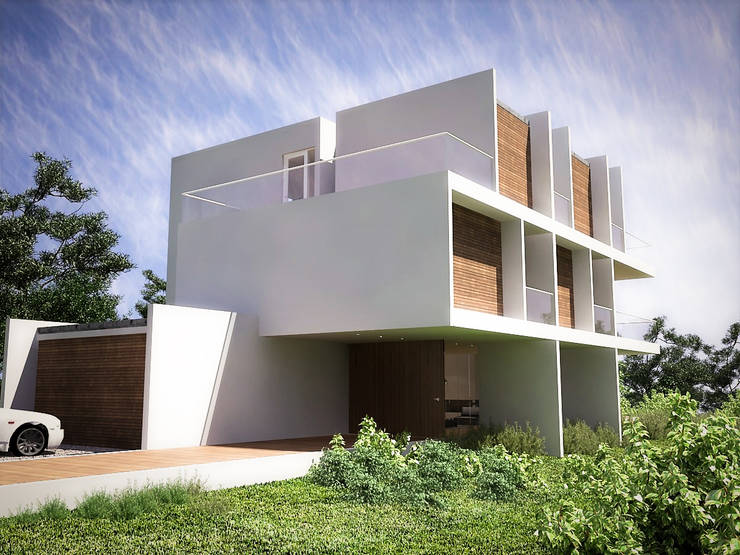 Bayern, RRA Arquitectura RRA Arquitectura Landhaus Holz Weiß