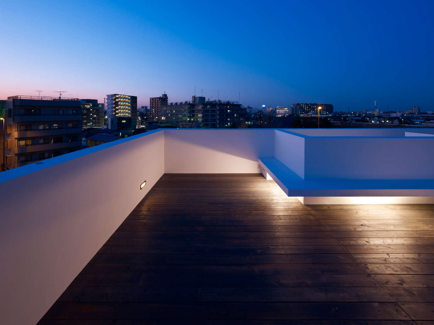 Rooftop lighting, Building, Terrace design