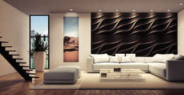Loft Design System Deutschland: modern tarz Oturma Odası
