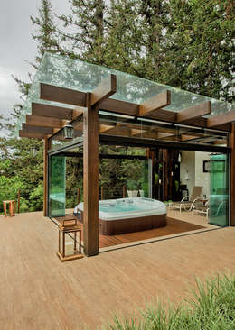 Spa da Floresta: Spas rústicos por Espaço do Traço arquitetura