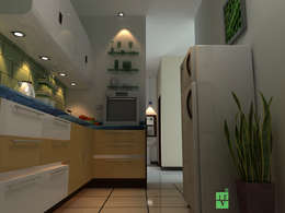 kitchen: minimalistic Kitchen by elev8