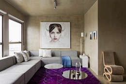 Vila Leopoldina Loft: Salas de estar modernas por DIEGO REVOLLO ARQUITETURA S/S LTDA.