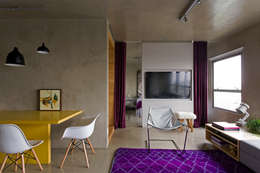 Vila Leopoldina Loft: Salas de estar modernas por DIEGO REVOLLO ARQUITETURA S/S LTDA.
