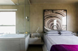 Vila Leopoldina Loft: Quartos  por DIEGO REVOLLO ARQUITETURA S/S LTDA.