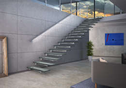 Vestíbulos, pasillos y escaleras de estilo por IAM Design
