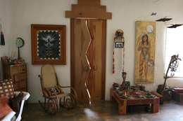 Entrada de Domitorio Prncipal: Puertas y ventanas de estilo rústico por Cenquizqui