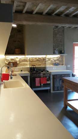 7 bellas cocinas con pared de piedra