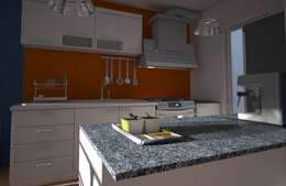 Cocinas de estilo moderno por Axios Arquitectos