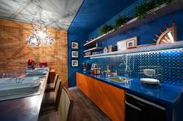 Apartamento do Homem Moderno - Morar Mais por Menos Vitoria 2015: Cozinhas modernas por Cristiane Locatelli Arquitetos & Associados