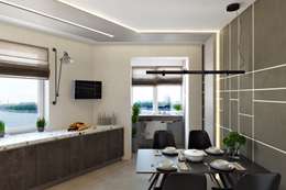 minimalistic Kitchen by СВЕТЛАНА АГАПОВА ДИЗАЙН ИНТЕРЬЕРА