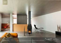 Chimenea / Fireplace Mod. CLOTUS: Hogar de estilo de DAE chimeneas