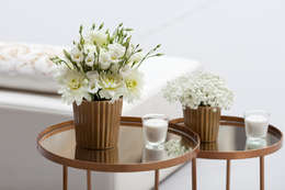 White and Gold: Paisagismo de interior  por Inspirarte