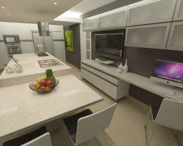 11 ideas geniales para poner la TV en la cocina