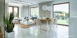 Kompaktes Einfamilienhaus mit modernem Innenleben