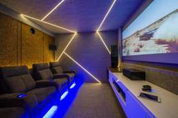 Salas multimedia de estilo moderno por homify
