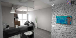 Apartamento VA: Salas de jantar modernas por KC ARQUITETURA urbanismo e design