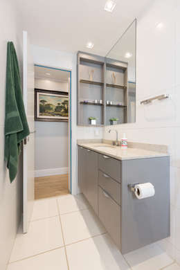 ECP | Banho: Banheiros minimalistas por Kali Arquitetura