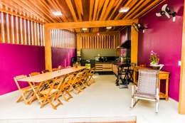 tropical Kitchen by Bianca Ferreira Arquitetura e Interiores