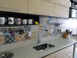 Cozinha do Apartamento Mariz e Barros: Cozinhas modernas por Priscila Boldrini Design e Arquitetura