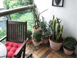 Jardines de estilo rústico por Priscila Boldrini Design e Arquitetura