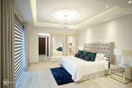 A856: Recámaras de estilo moderno por UV Arquitectos