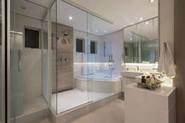 Cobertura Sion: Banheiros modernos por Andréa Buratto Arquitetura & Decoração
