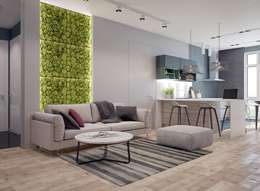 : Salas de estilo minimalista por Interior designers Pavel and Svetlana Alekseeva