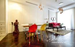 Căn hộ Park Hill Á-Đông-Đương-Đại 99m2: Phòng ăn by Công ty cổ phần NỘI THẤT AVALO