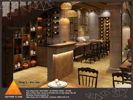 Khu vực quầy bar: Phòng ăn by KIẾN TRÚC TÂY HỒ