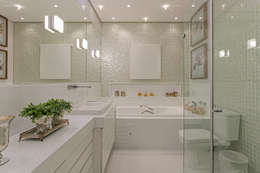 Banheiro Suite: Banheiros modernos por Charis Guernieri Arquitetura