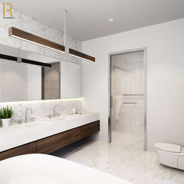 VILLA - VŨNG TÀU: Phòng tắm by REAL HOME VN