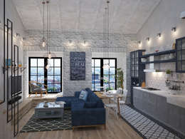  Phòng khách by Tamriko Interior Design Studio
