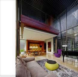 Rumah Modern Kontemporer Dengan Detail Elemen Kayu Luar Biasa 