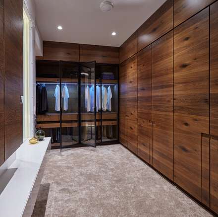 Dressing room design ideas, inspiration & images | homify  walkin wardrobe: modern Dressing room by Interface