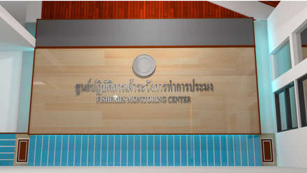 ออกแบบ ตกแต่ง ภายใน อาคารวิจัยการประมงน้ำจืดเก่า     มหาวิยาลัยเกษตรศาสตร์       ศูนปฎิบัติการเฝ้าระวังการทำการประมง:  ห้องสันทนาการ by mayartstyle