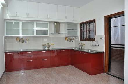 L shaped kitchen asian kitchen by scale inch pvt ltd L shaped kitchen asian kitchen by scale inch pvt ltd