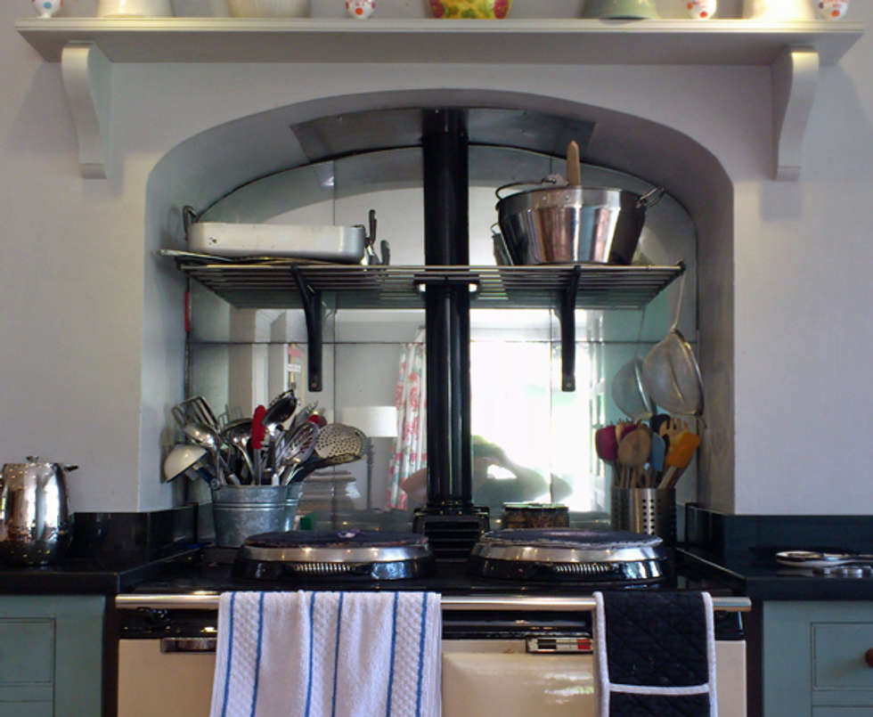 Interior Design Ideas Redecorating Remodeling Photos Homify Antique Mirror Glass Aga Splashback Country Kitchen By Mirrorworks The Company