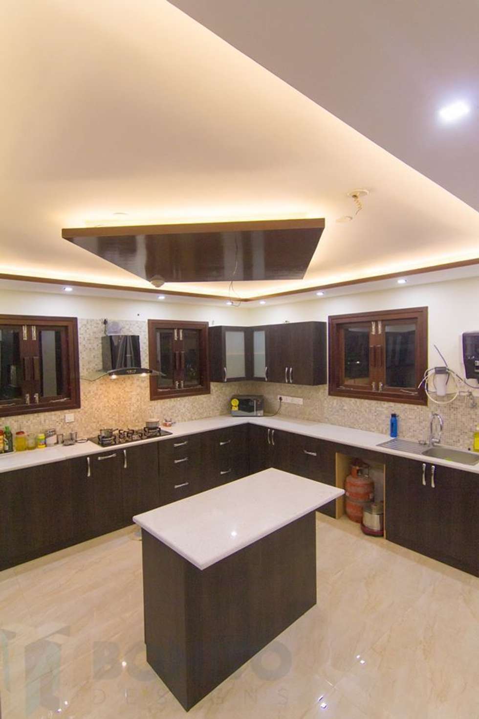 25 Gorgeous Kitchens Designs With Gypsum False Ceiling \u0026 lights