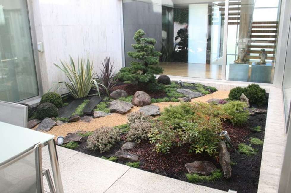 Jardin japones con niwaki: jardines japoneses de estilo de jardines