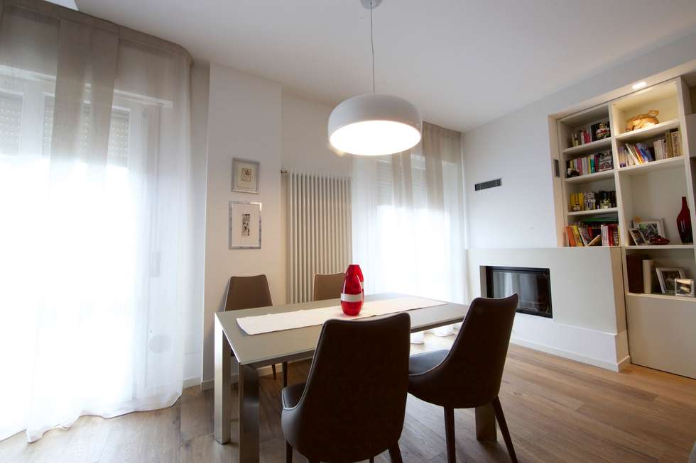 Angolo da té: sala da pranzo in stile in stile moderno di modularis ... Angolo da té: sala da pranzo in stile in stile moderno di modularis ...