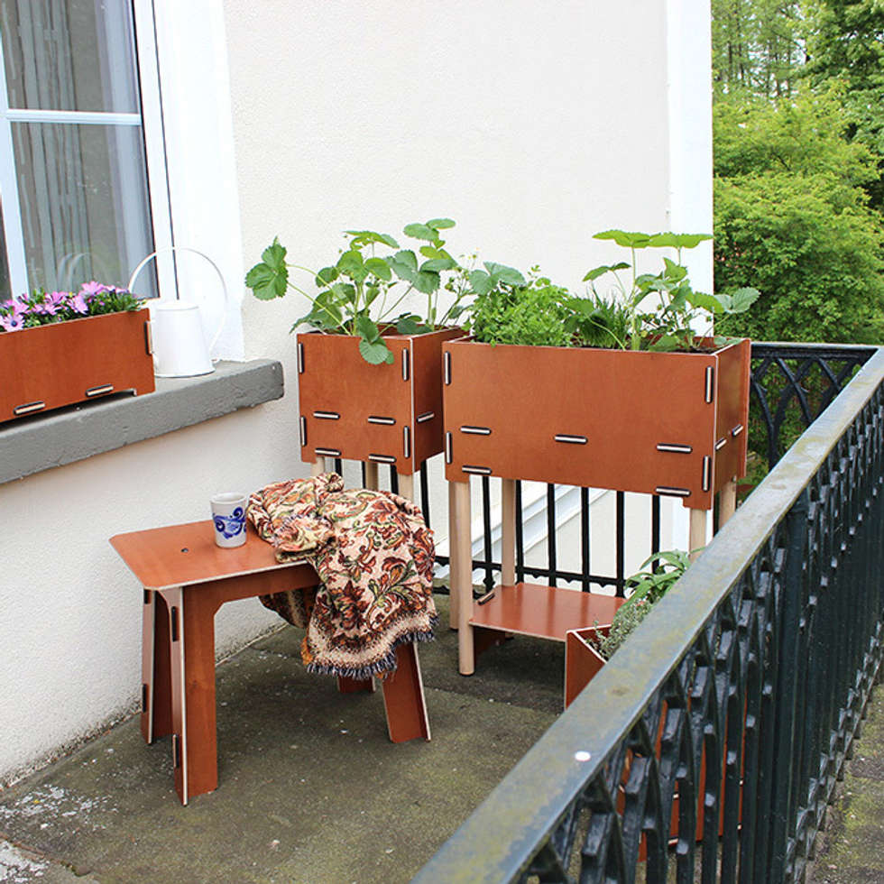 Skandinavischer Balkon, Veranda & Terrasse Bilder ...