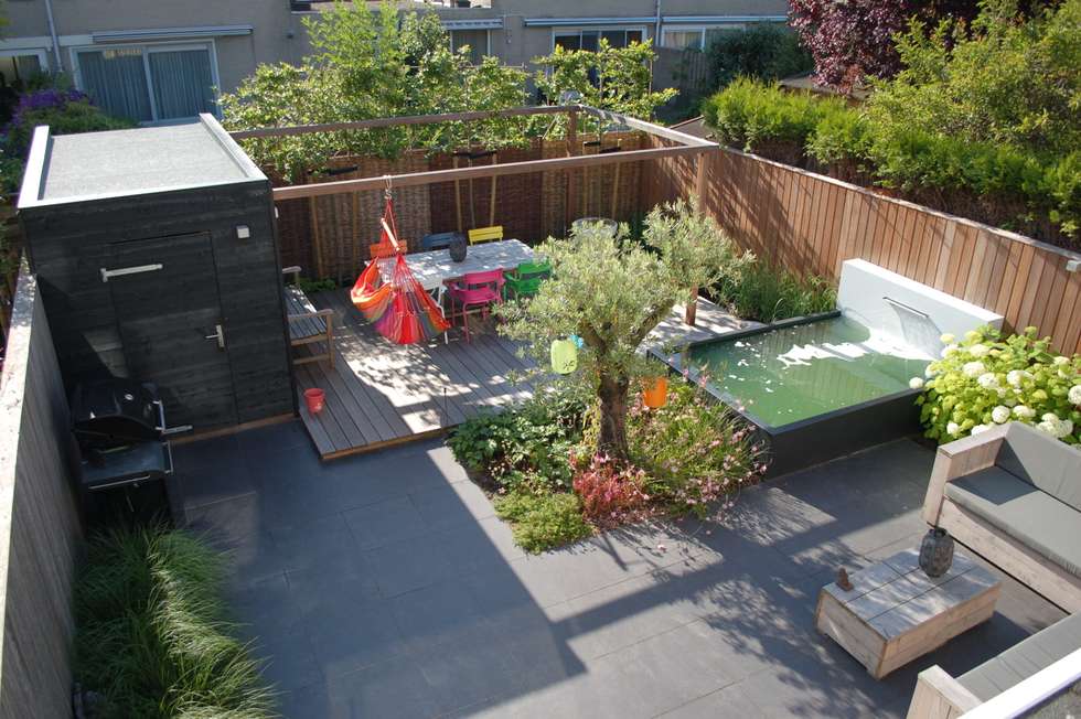 Strakke tuin in amstelveen mediterrane tuin door biesot