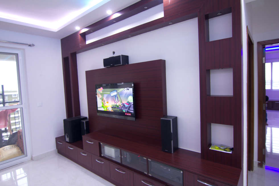 Living Room Designs Bangalore asian living room photos: tv unit design | homify Living Room Designs Bangalore asian living room photos: tv unit design | homify