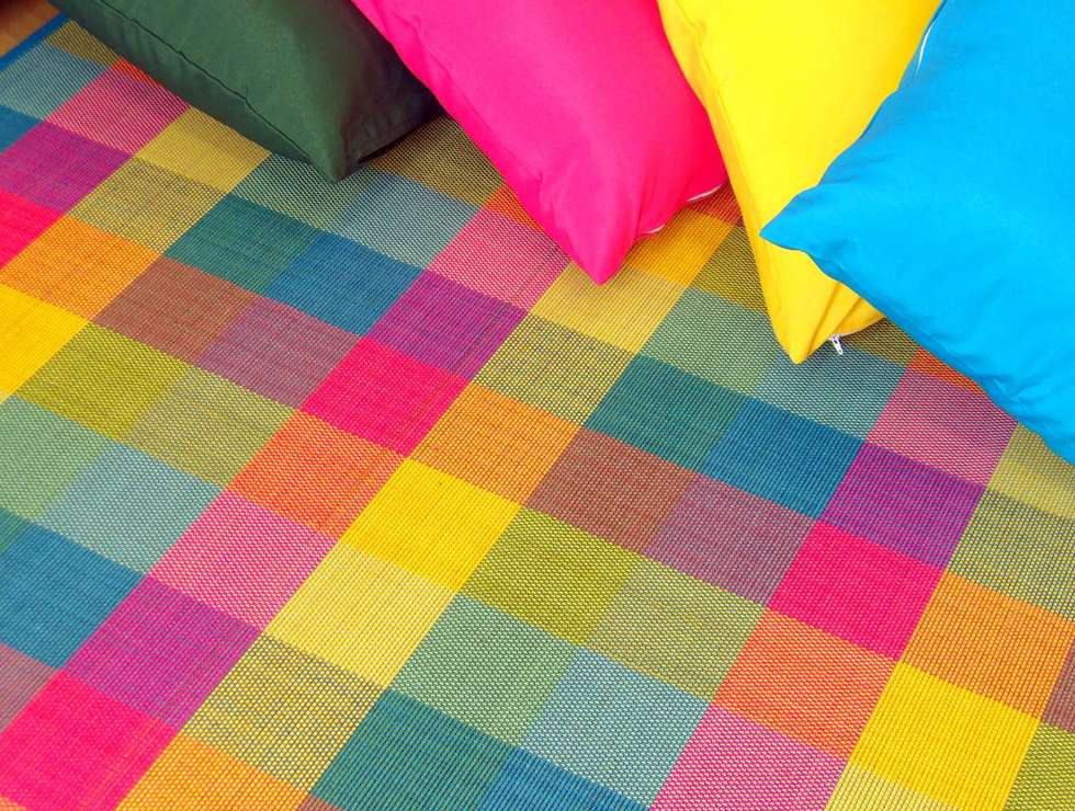 Resultado de imagen de alfombra multicolor