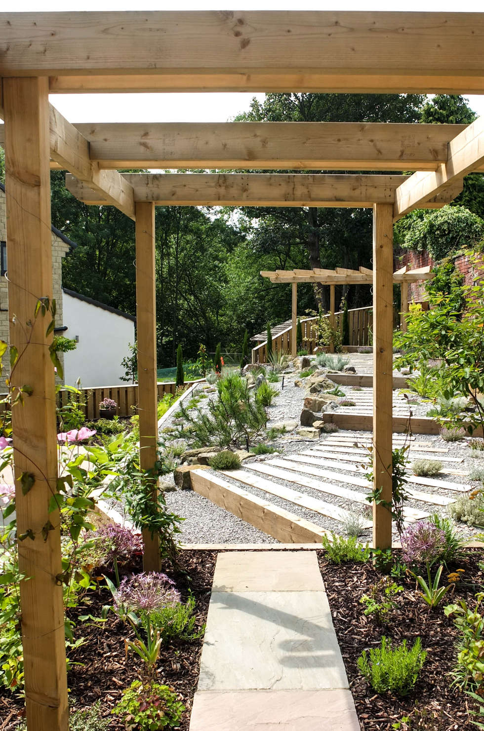 Modern garden with a rustic twist modern garden by yorkshire gardens homify