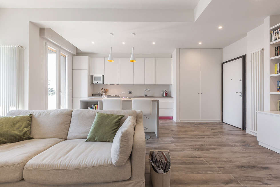 Soggiorno open space soggiorno in stile in stile for Idee casa minimalista