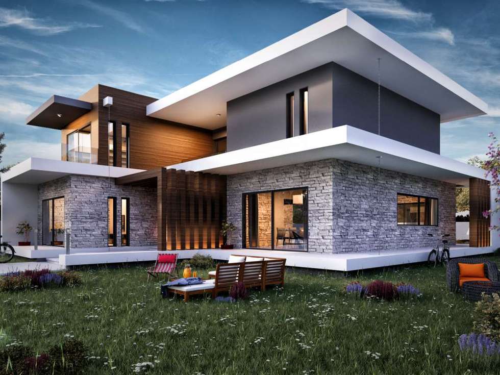 Vero concept mi̇marlik güzelbahçe villa modern tarz evler homify