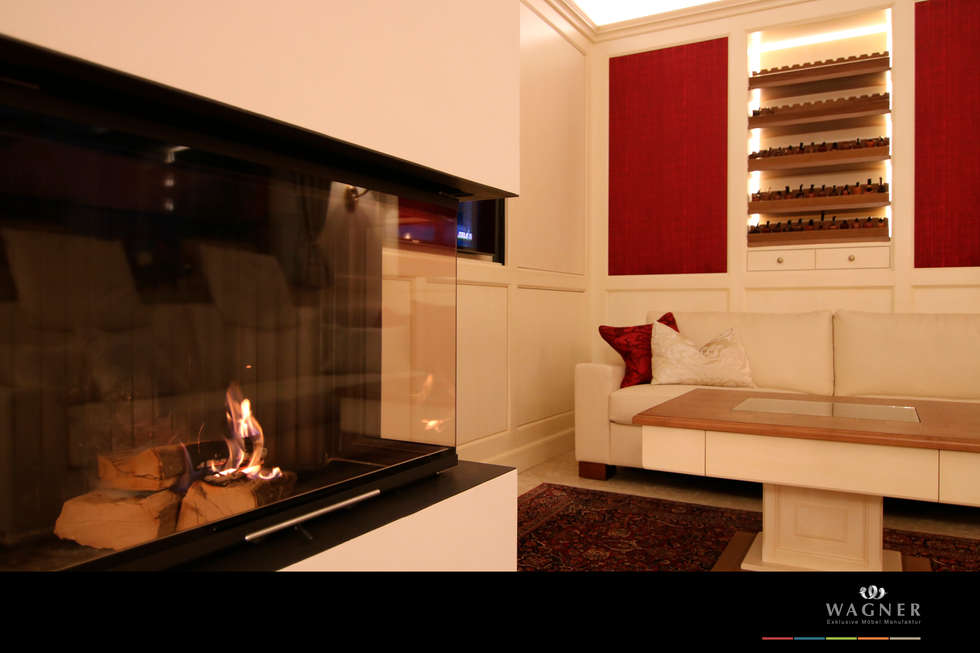 Kaminzimmer: klassische wohnzimmer von wagner möbel manufaktur | homify Kaminzimmer: klassische wohnzimmer von wagner möbel manufaktur | homify